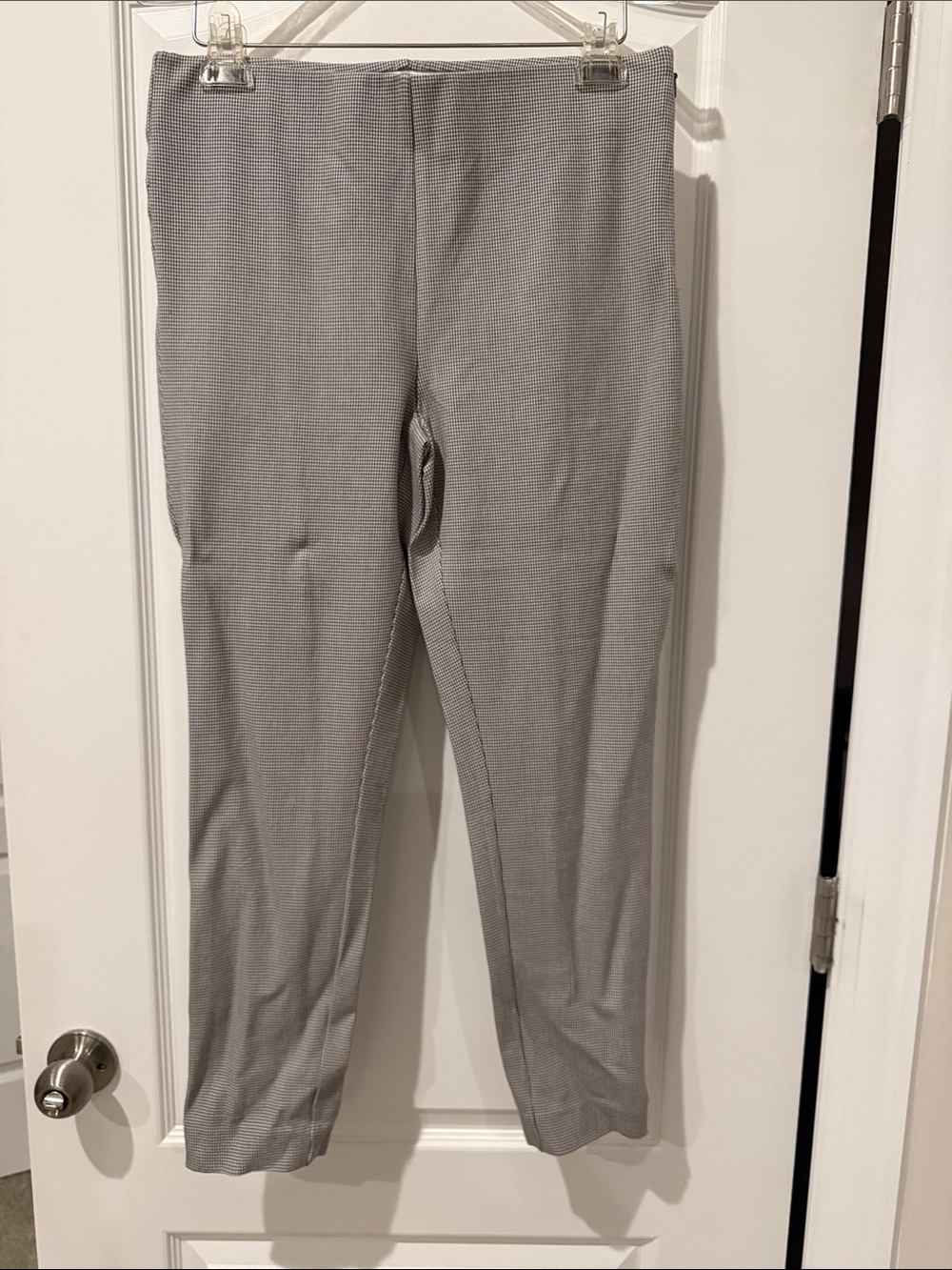 LOFT Gray Cropped Stretch Ankle Pants